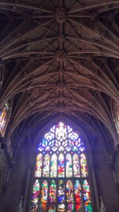 Bolton stained glass windows. c.1845 at St. Ann & Holy Trinity Church in Brooklyn, NY