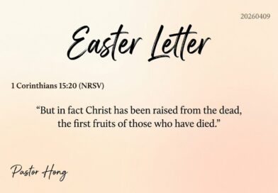 2026 Easter Letter 2026 Easter Letter
